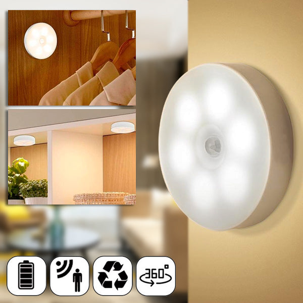 Lámpara LED inteligente con sensor de movimiento | LUMISIGN